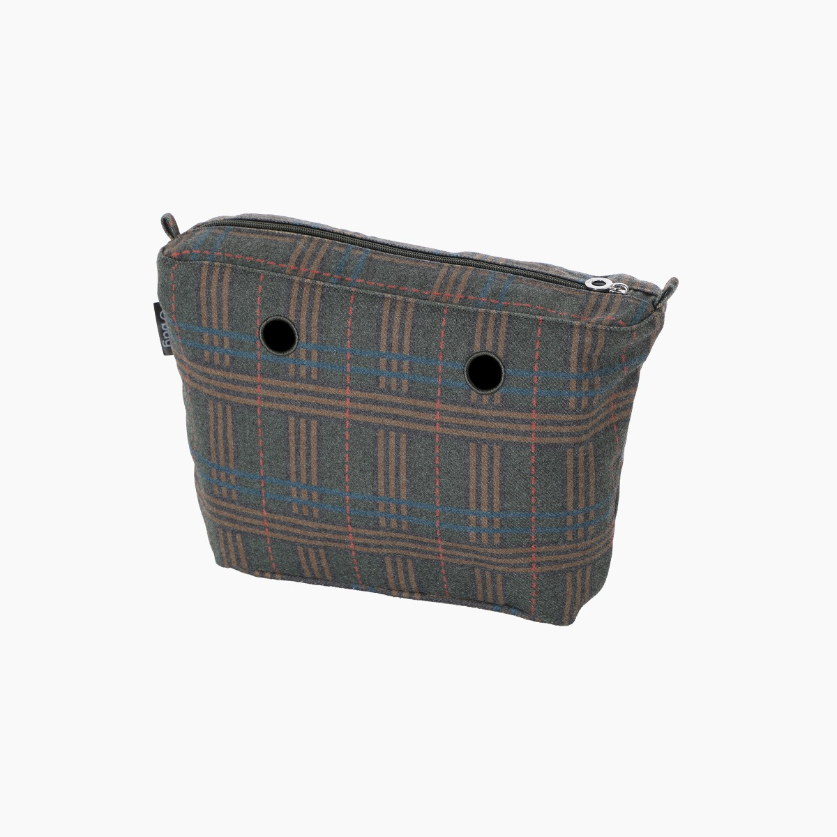 Sac intérieur O bag urban midi tissu écossais militaire - O bag Official Website