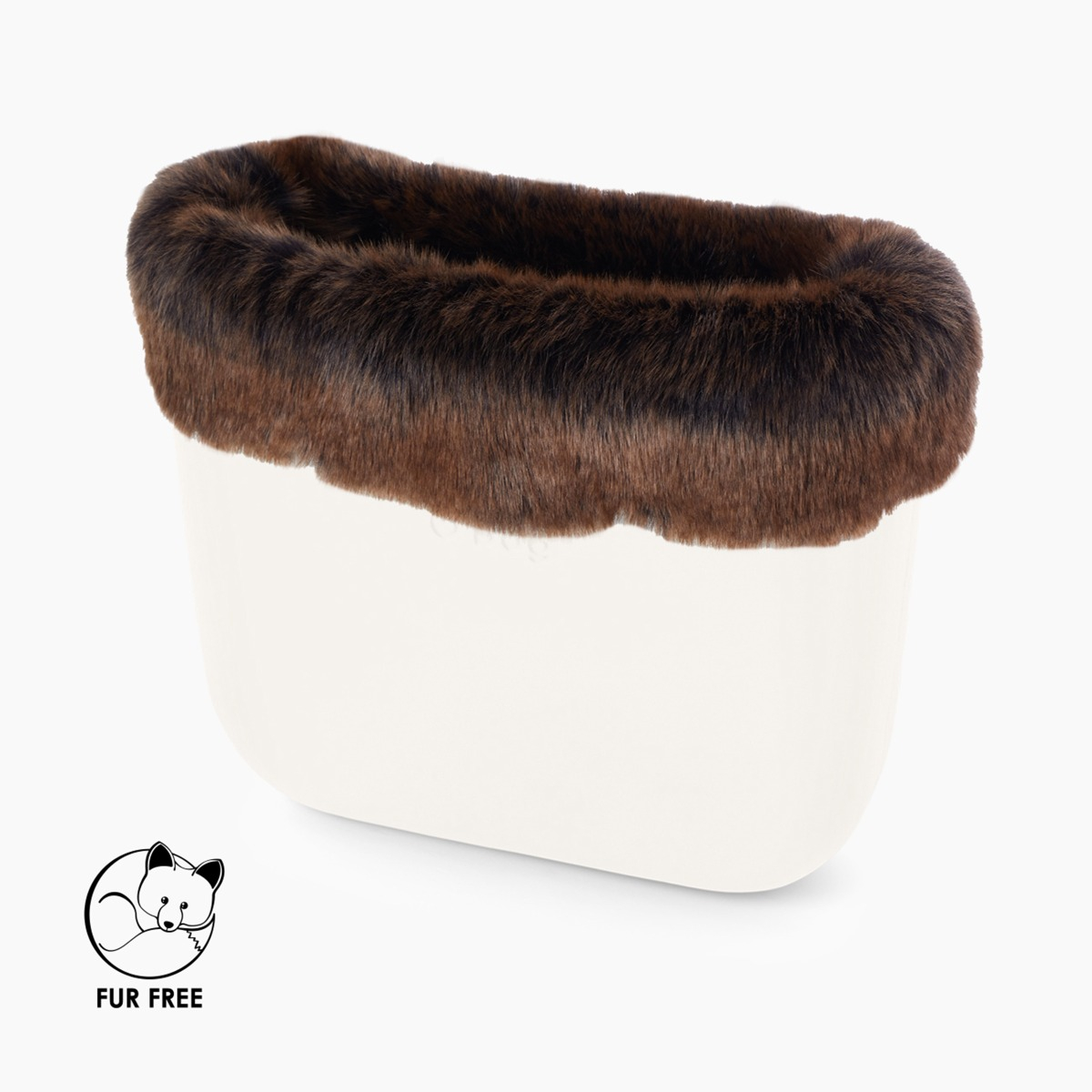Bordo O bag fibra sintetica volpe testa di moro - O bag Official Website