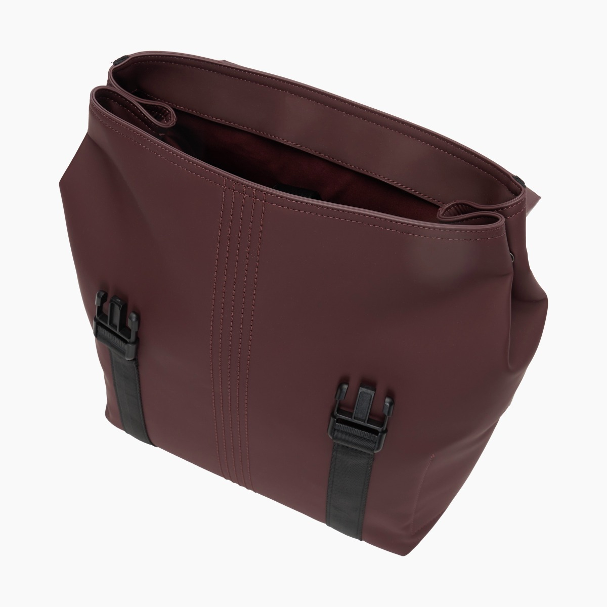 Rucksack O bag livigno bordeaux gummiertes Gewebe - O bag Official Website