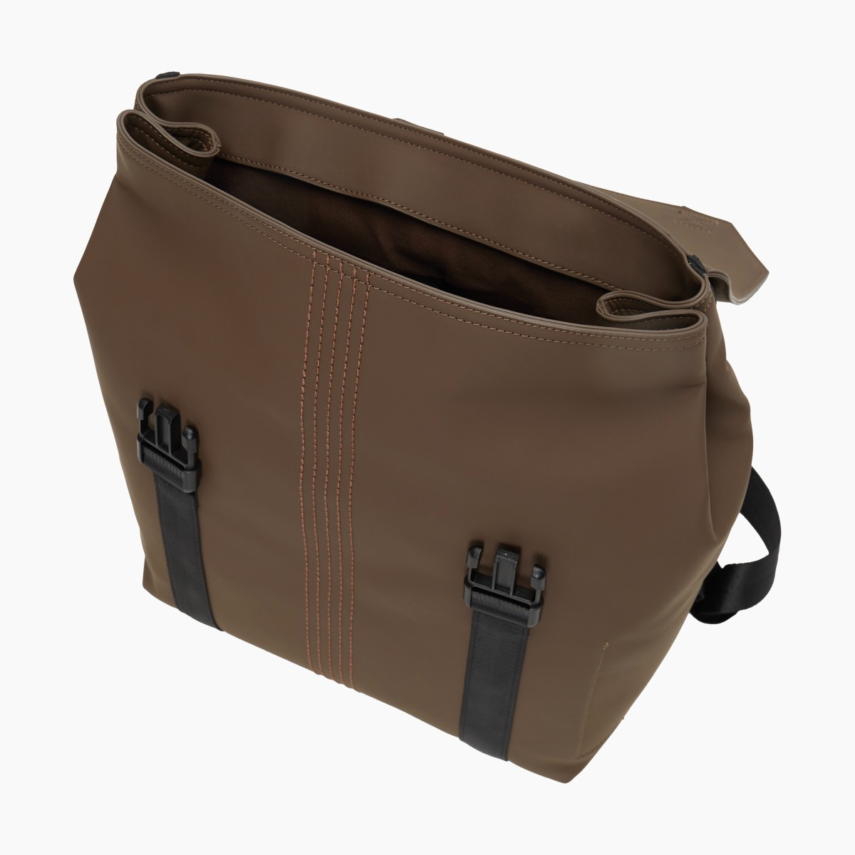 Rucksack O bag livigno schokolade gummiertes Gewebe - O bag Official Website