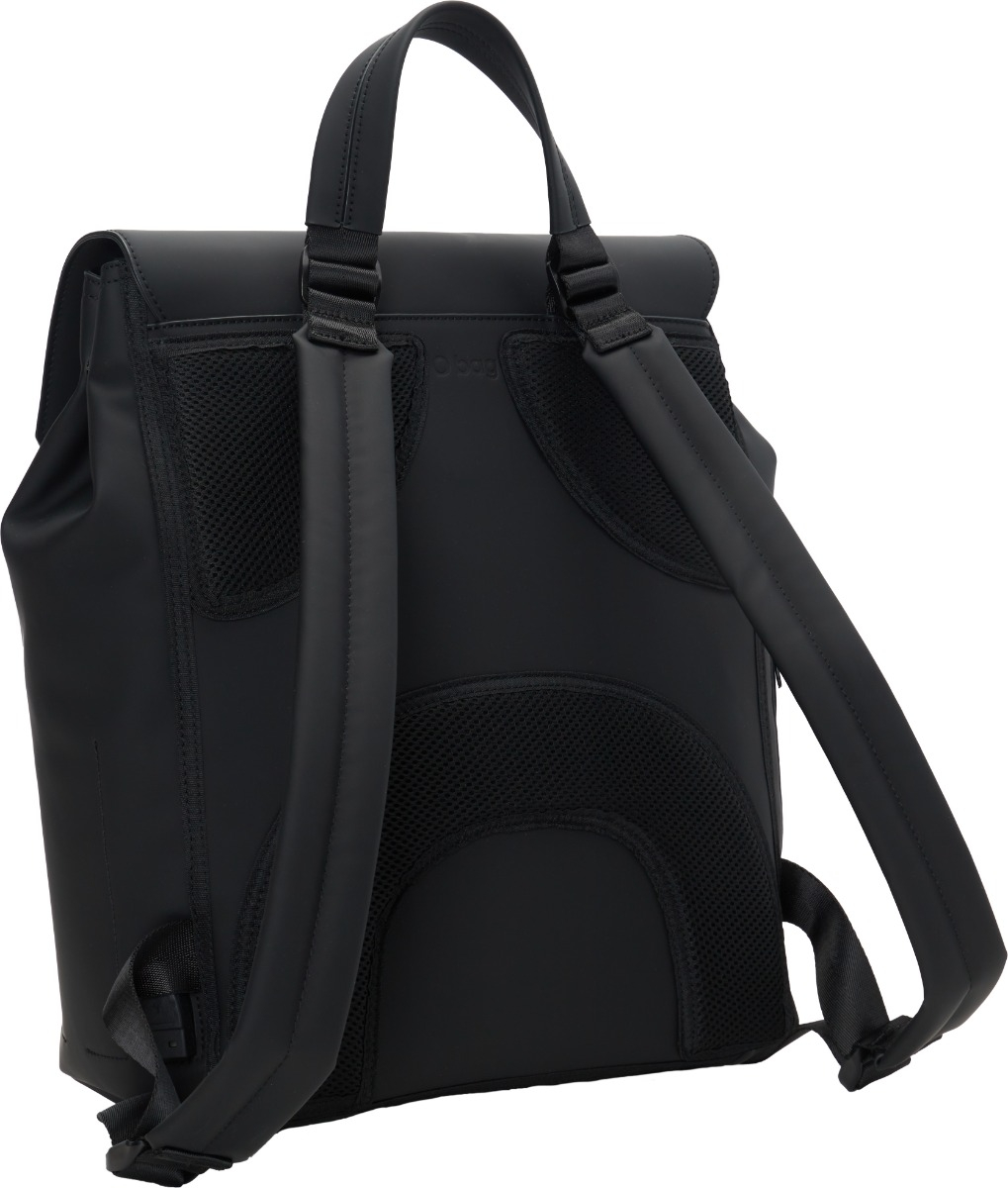 Rucksack O bag livigno schwarz gummiertes Gewebe - O bag Official Website