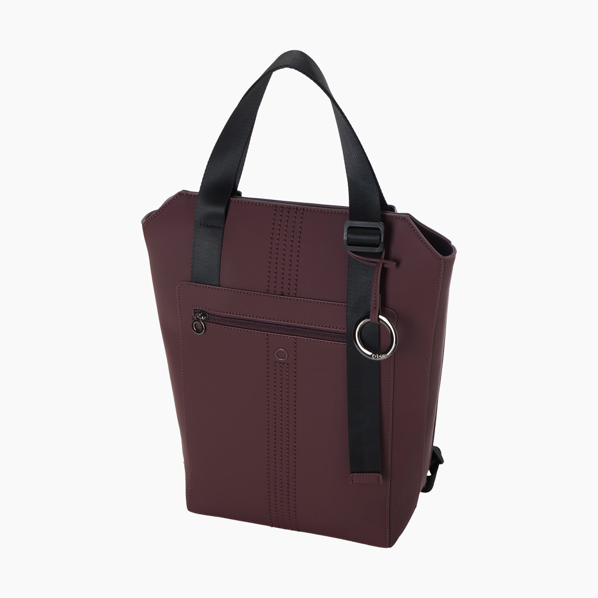 Rucksack O bag zermatt bordeaux gummiertes Gewebe - O bag Official Website