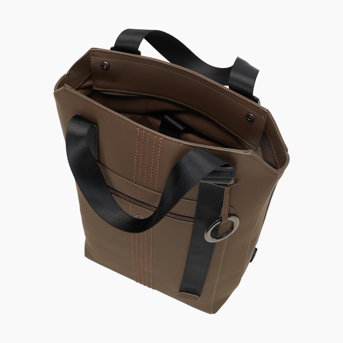 Rucksack O bag zermatt schokolade gummiertes Gewebe - O bag Official Website