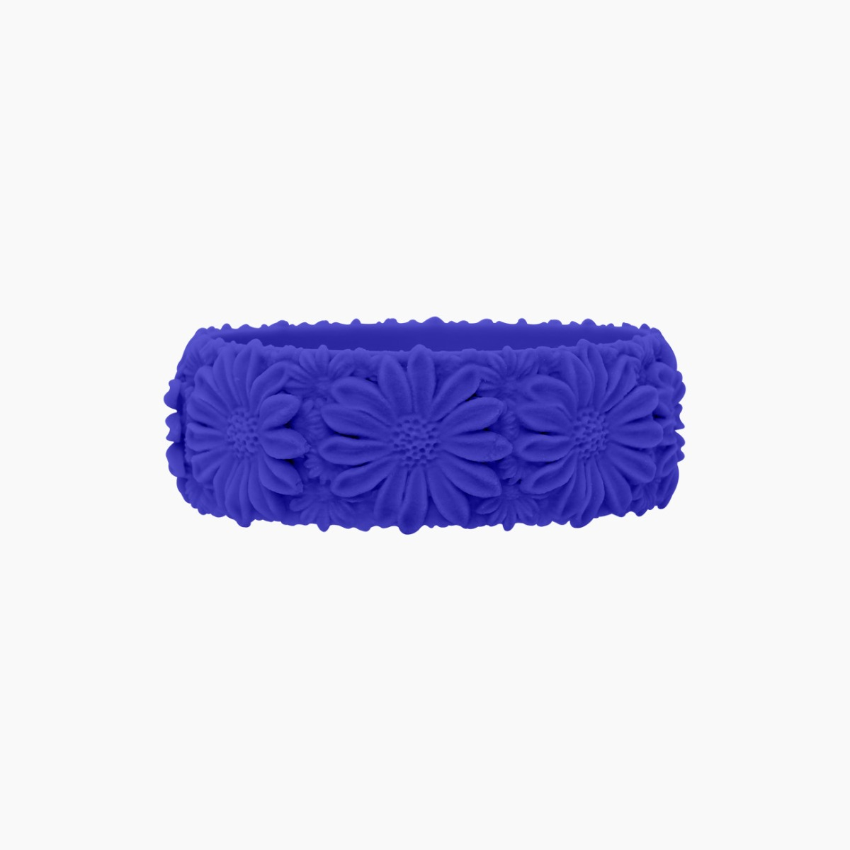 O Bracelet Daisy Big Silicone Blu Elettrico - O bag Official Website