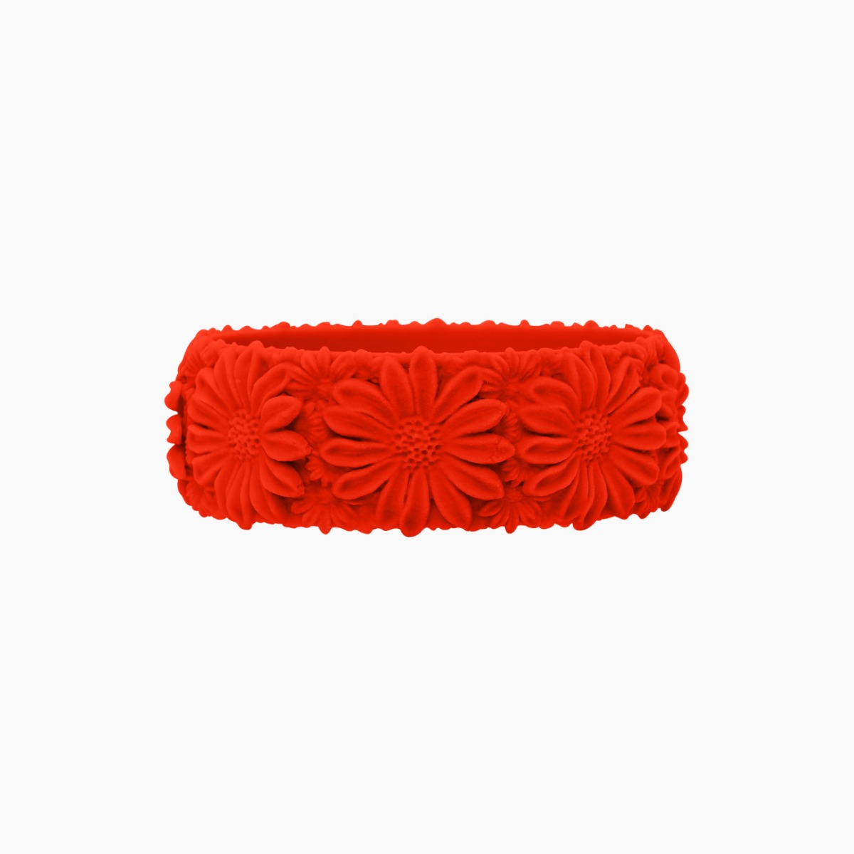 O Bracelet Daisy Big Silicone Rosso - O bag Official Website