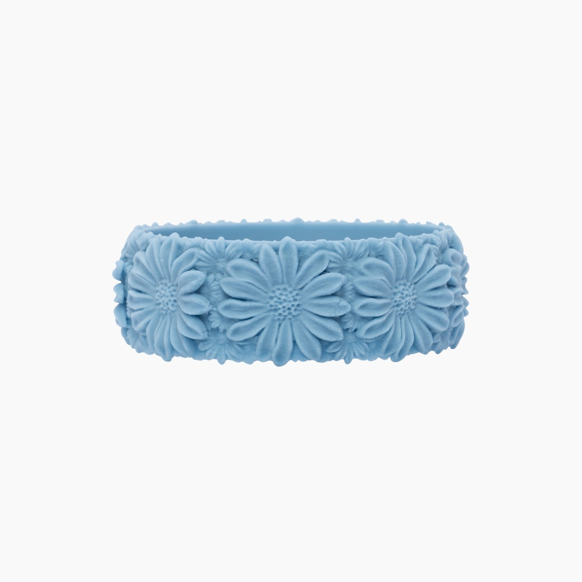 O Bracelet Daisy Big Silicone Blu Pastello - O bag Official Website