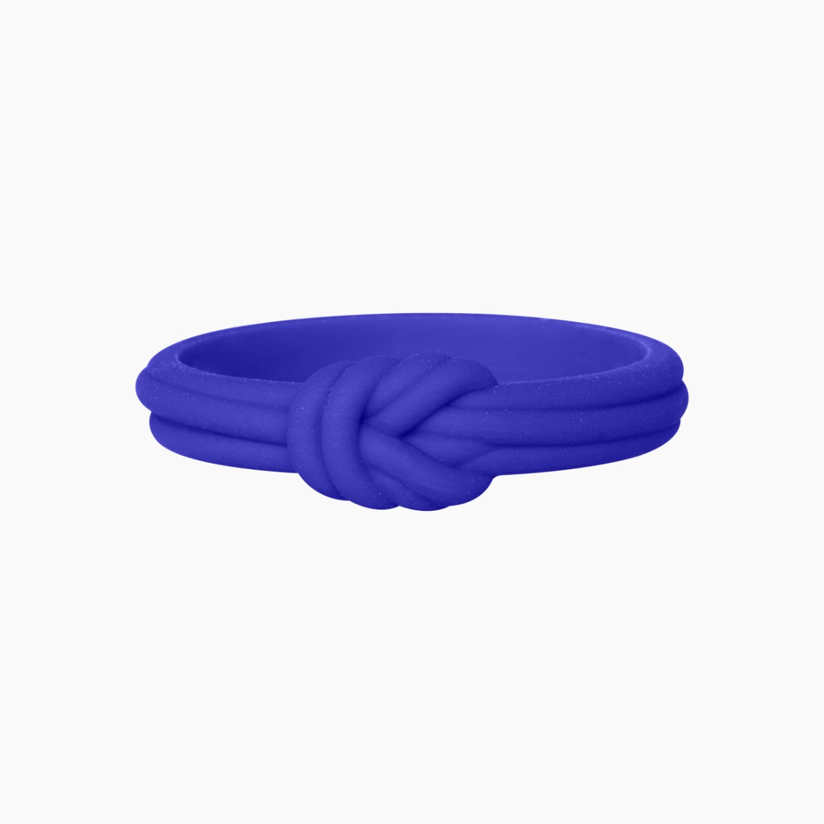 O Bracelet Knot Single Silicone Blu Elettrico - O bag Official Website