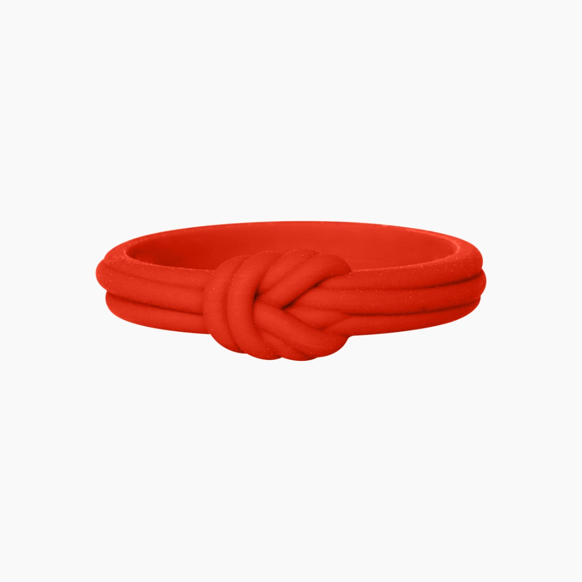 O Bracelet Knot Single Silicone Rosso - O bag Official Website