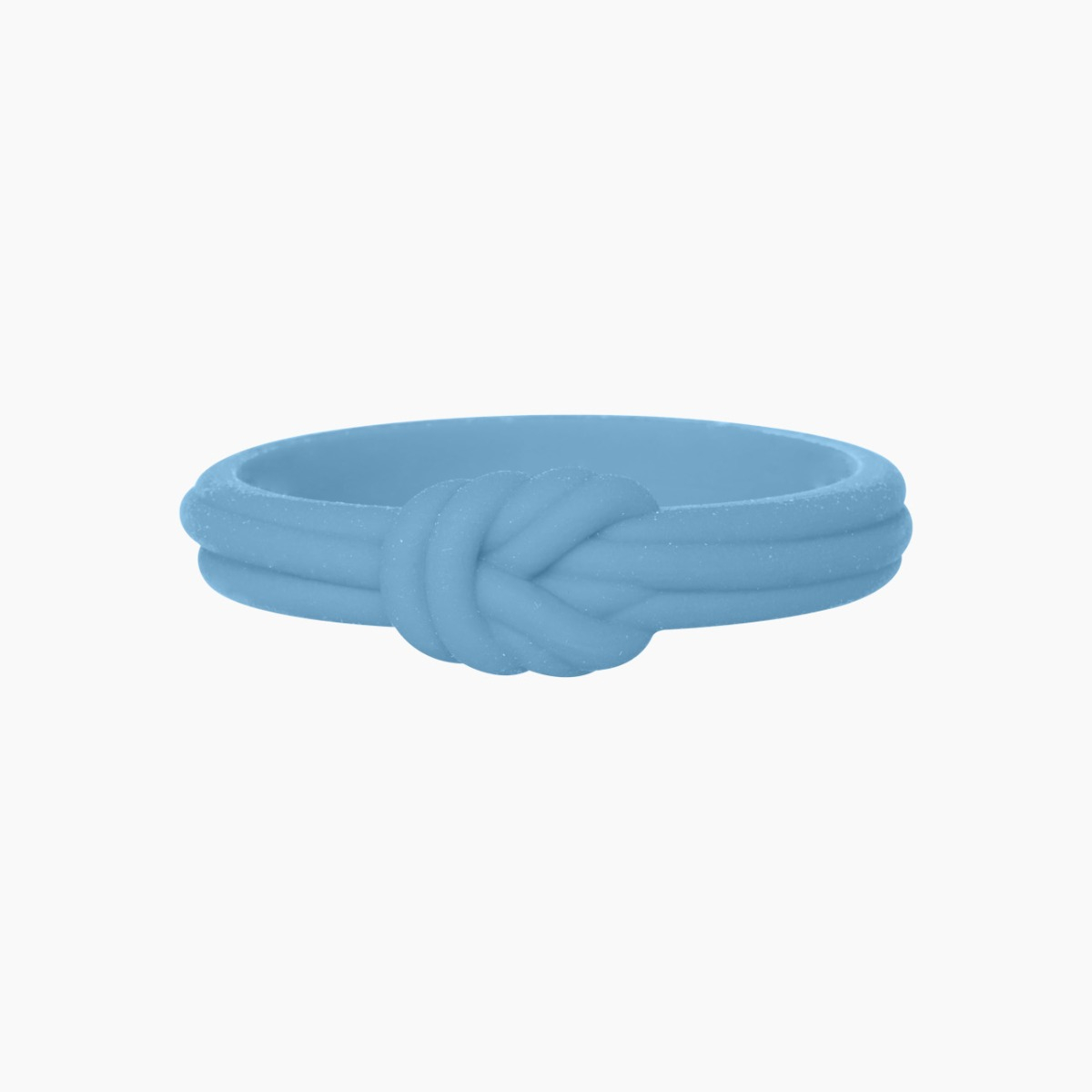 O Bracelet Knot Single Silicone Blu Pastello - O bag Official Website