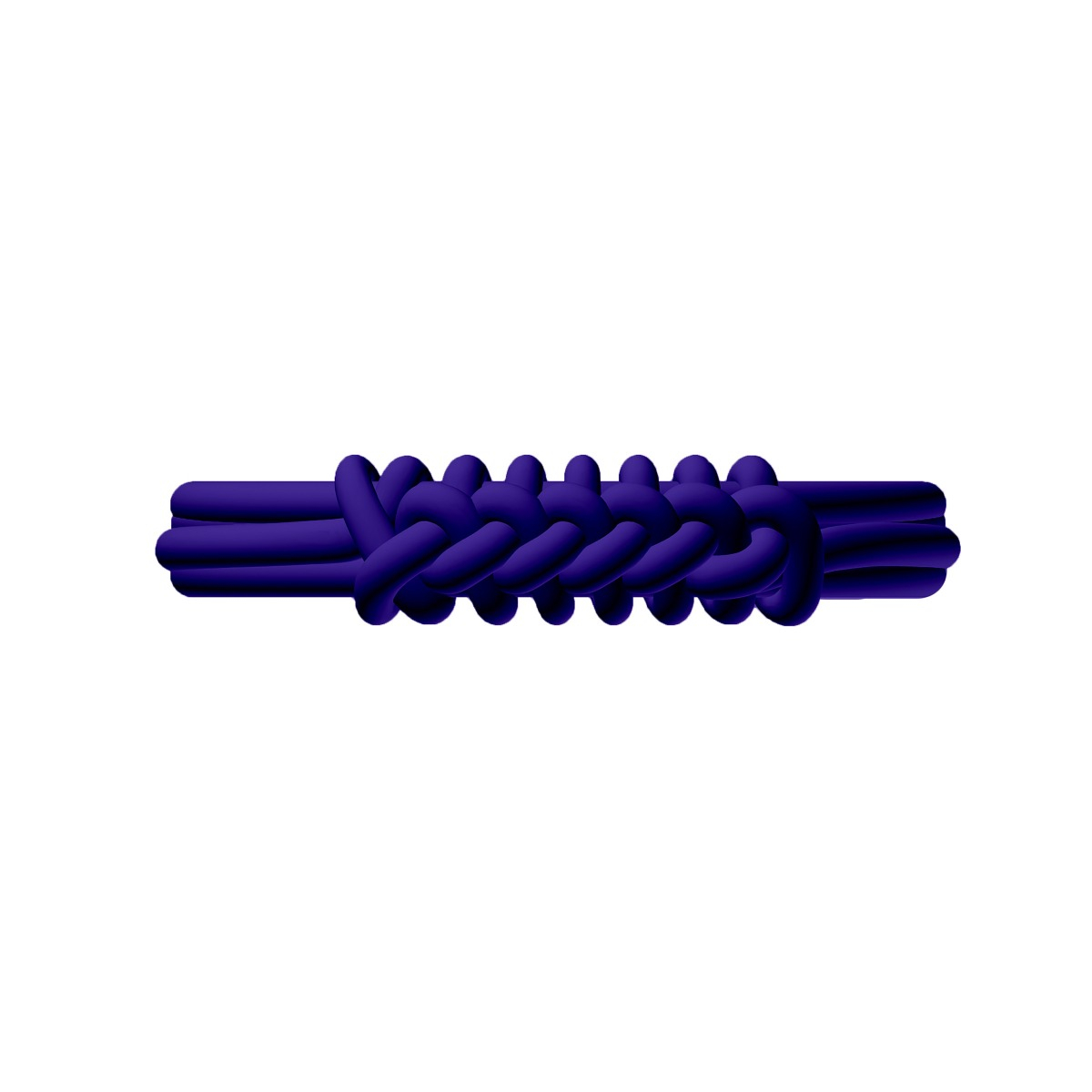 O Bracelet Knot Double Silicone Blu Iris - O bag Official Website