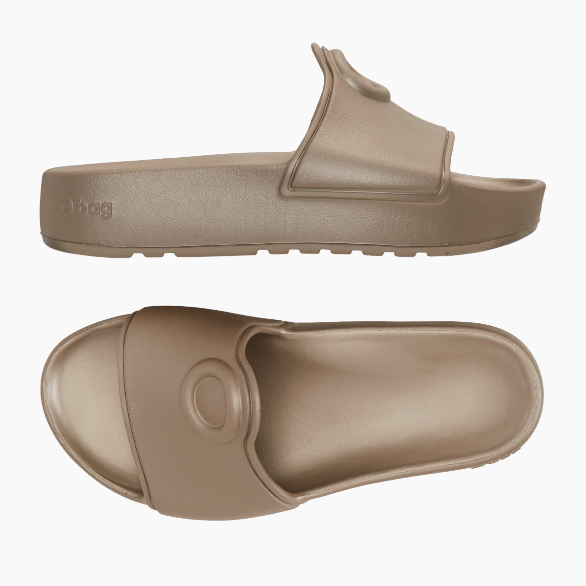 O slippers logo sabbia metal - O bag Official Website