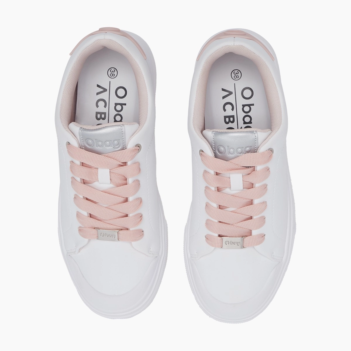 O sneakers white/blush - O bag Official Website