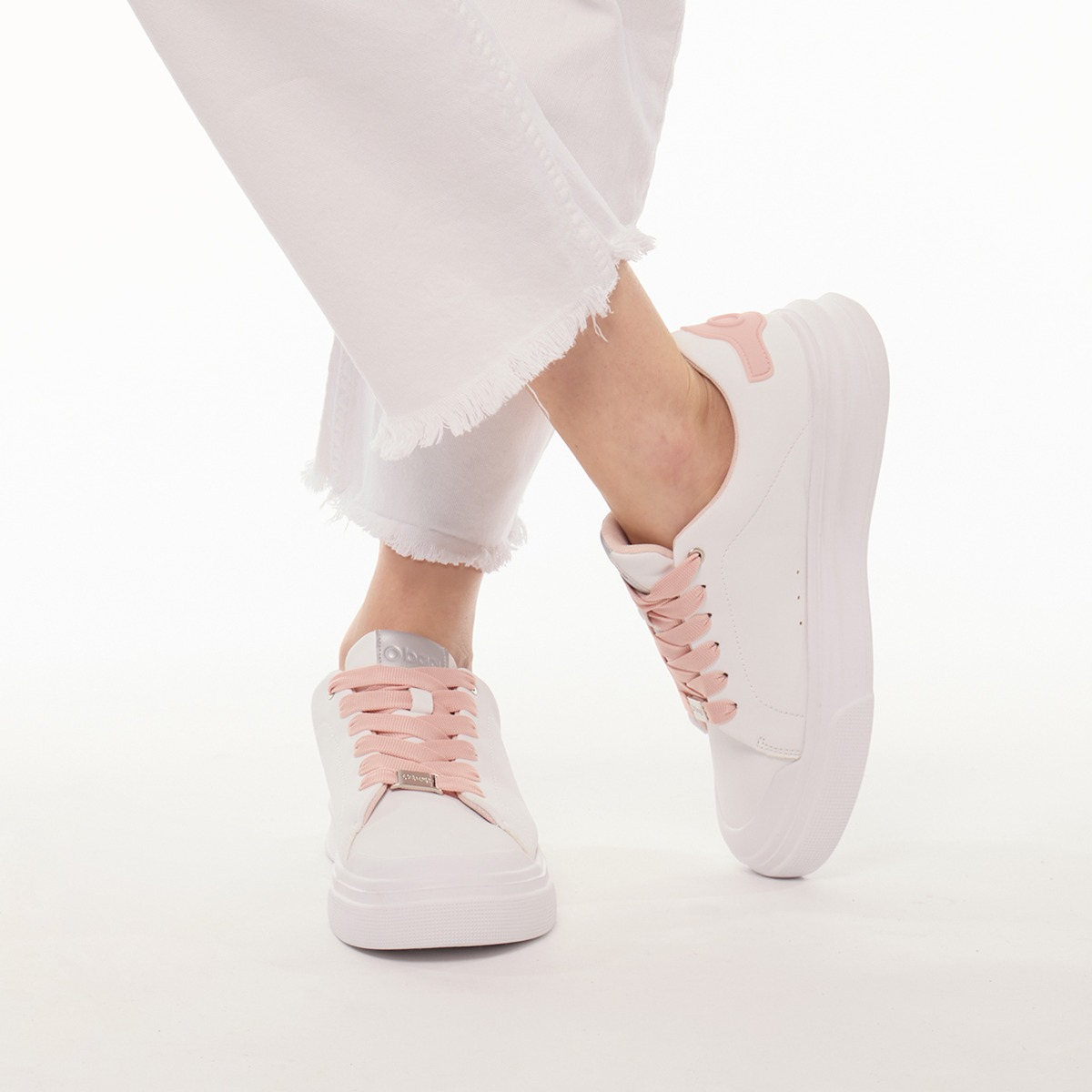 O sneakers white/blush - O bag Official Website