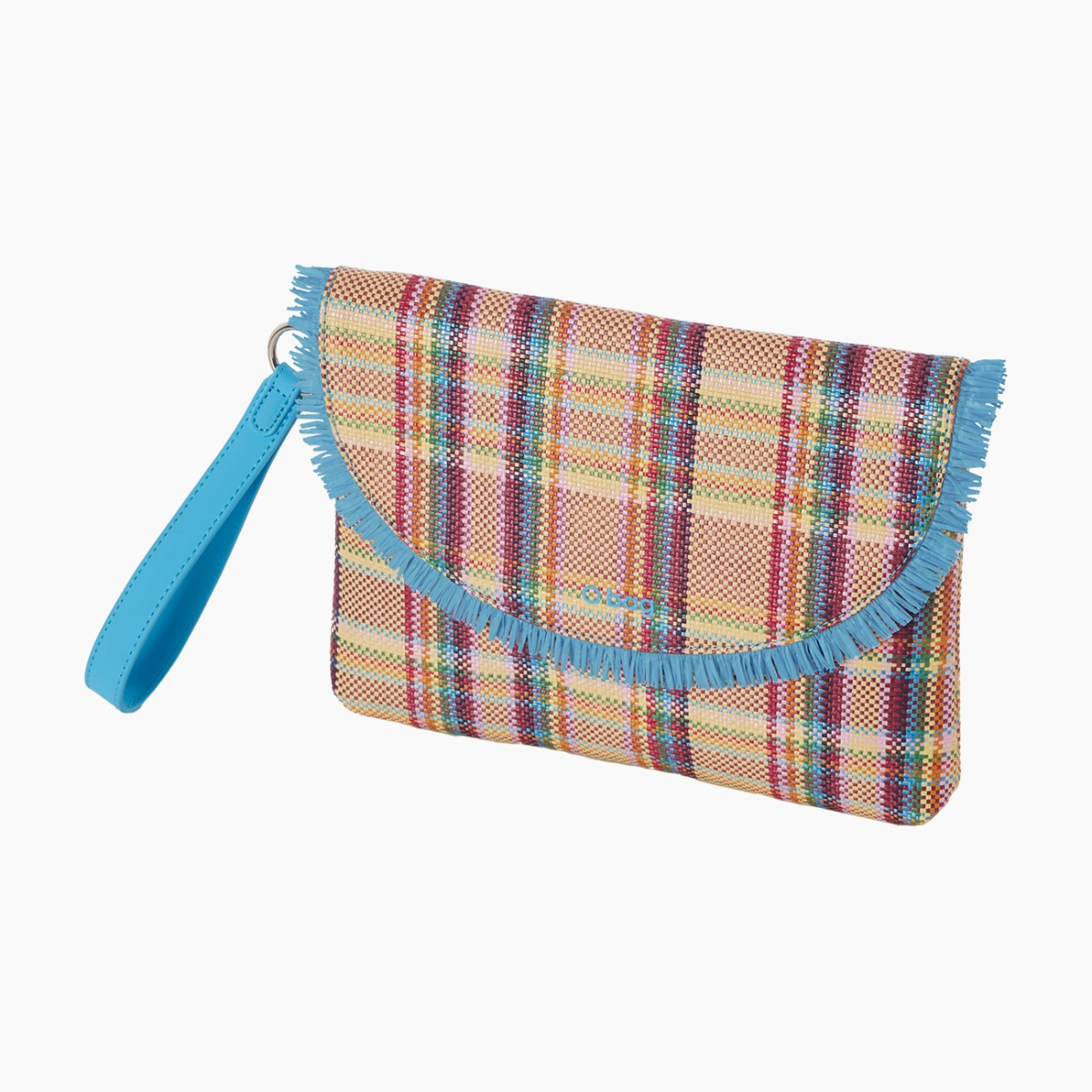 Pochette O bag santa barbara rafia check - O bag Official Website