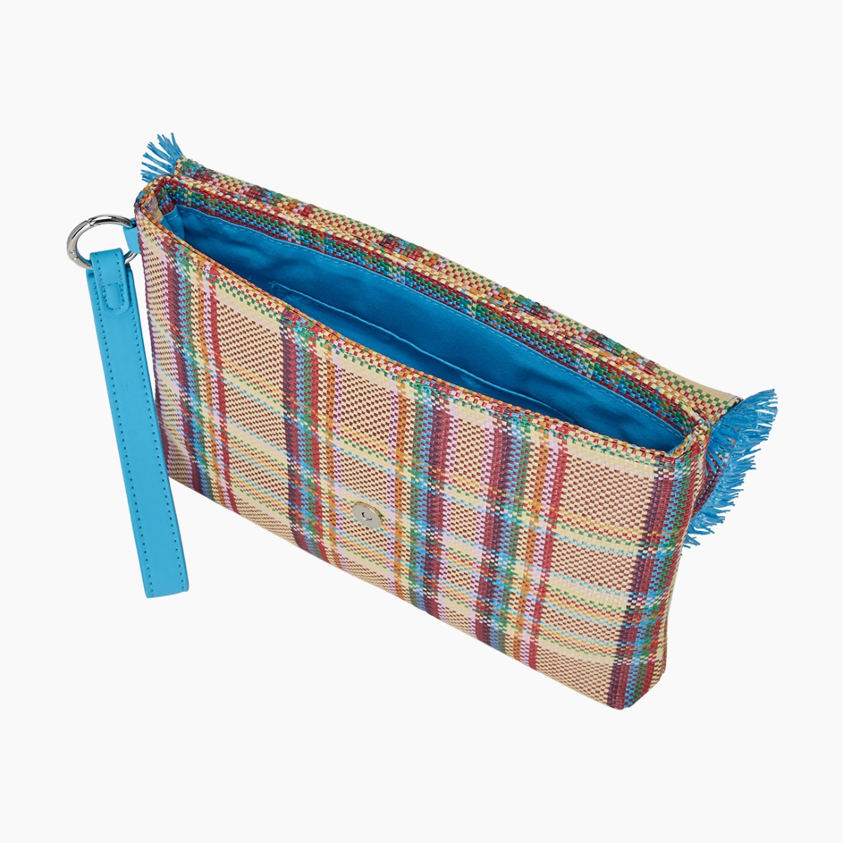 Pochette O bag santa barbara rafia check - O bag Official Website