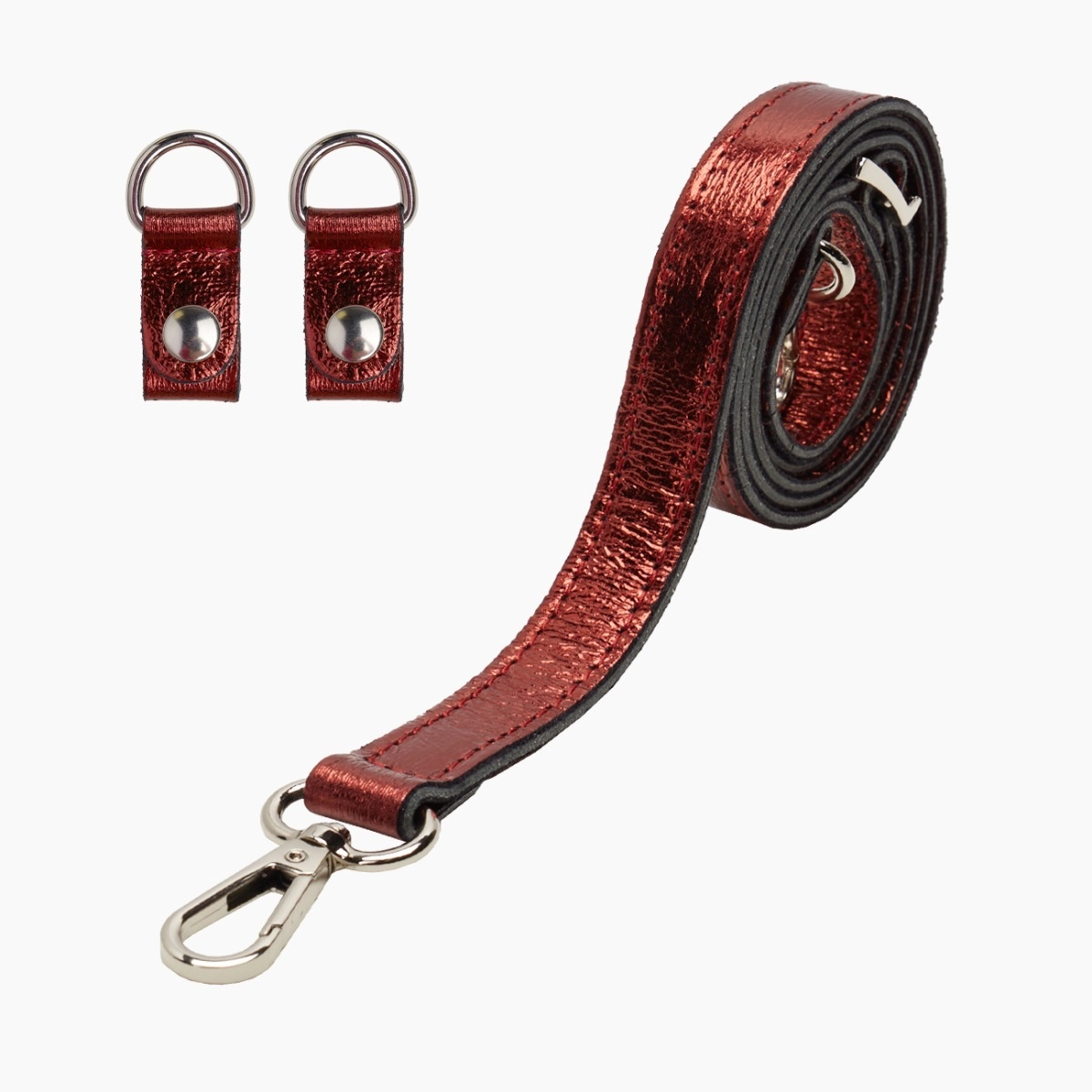 Tracolla extraslim laminata bordeaux - O bag Official Website