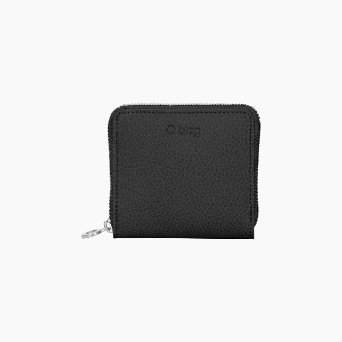 Portefeuille en tissu foulonné noir O half wally - O bag Official Website