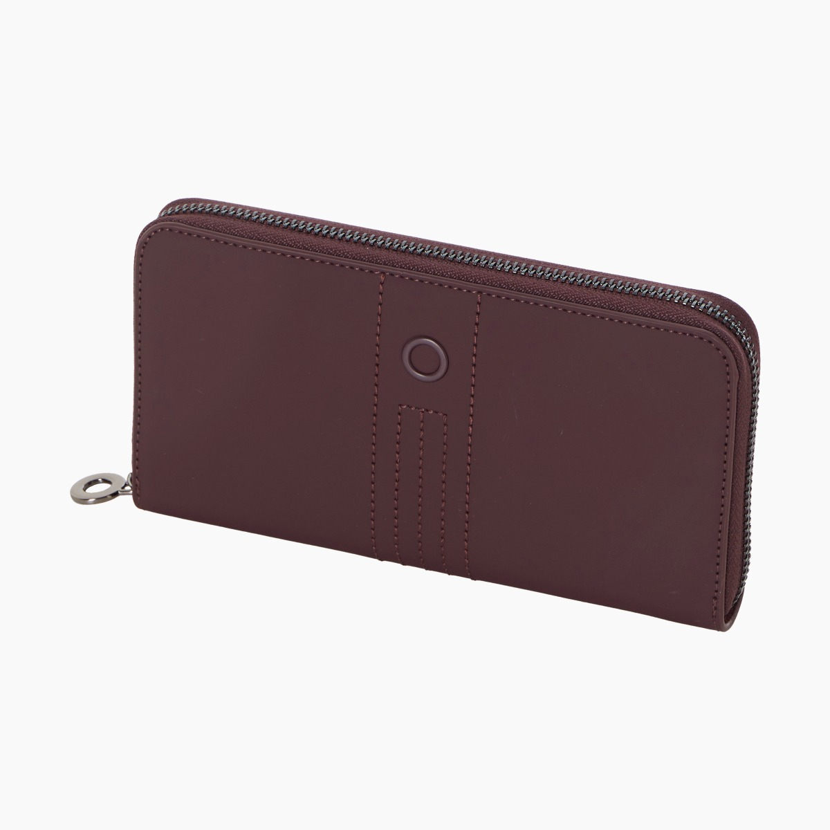 Brieftasche O wally mughetto bordeaux gummiertes Gewebe - O bag Official Website